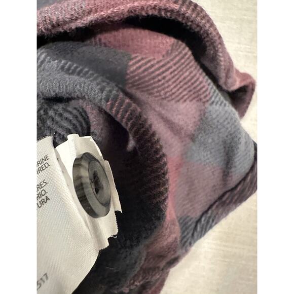 ORVIS Mens Heavy Cotton Flannel Button up Multicolor Plaid Medium Red Black Grey - Picture 9 of 9